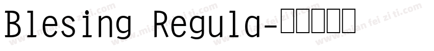 Blesing Regula字体转换